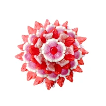 Солодкий Букет «Кохання» - вага 1 кг, оригінальний подарунковий букет з мармеладу та маршмелоу, Різнокольоровий (1045/16)