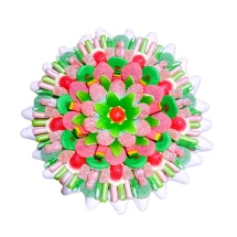 Солодкий Букет «Свіжість» - вага 1 кг, оригінальний подарунковий букет з мармеладу та маршмелоу, Різнокольоровий (1016/1)