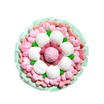 Солодкий Букет «Світло» - вага 1 кг, оригінальний подарунковий букет з мармеладу та маршмелоу, Різнокольоровий (1107/2)