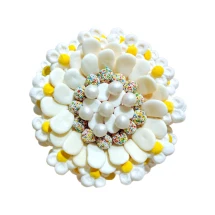 Солодкий Букет «Світло» - вага 1 кг, оригінальний подарунковий букет з мармеладу та маршмелоу, Різнокольоровий (1107/8)