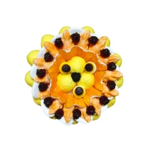 Солодкий Букет «Сонячний» - вага 1 кг, оригінальний подарунковий букет з мармеладу та маршмелоу, Різнокольоровий (1112/13)