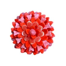 Солодкий Букет «Кохання» - вага 1 кг, оригінальний подарунковий букет з мармеладу та маршмелоу, Різнокольоровий (1045/15)