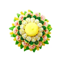 Солодкий Букет «Сонячний» - вага 1 кг, оригінальний подарунковий букет з мармеладу та маршмелоу, Різнокольоровий (1112/14)