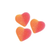 Персикові серця в цукрі – 100 гр Candy Plus (waga18)