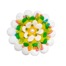 Солодкий Букет «Свіжість» - вага 1 кг, оригінальний подарунковий букет з мармеладу та маршмелоу, Різнокольоровий (1093/3)