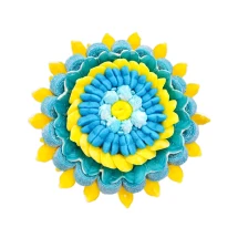 Солодкий Букет «Сонячний» - вага 1 кг, оригінальний подарунковий букет з мармеладу та маршмелоу, Різнокольоровий (1112/3)