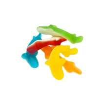 Різнокольрові Фруктові акули - жувальний мармелад - 100 грам Dulceplus