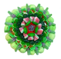 Солодкий Букет «Свіжість» - вага 1 кг, оригінальний подарунковий букет з мармеладу та маршмелоу, Різнокольоровий (1089)