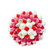 Солодкий Букет «Світло» - вага 1 кг, оригінальний подарунковий букет з мармеладу та маршмелоу, Різнокольоровий (1107/4)