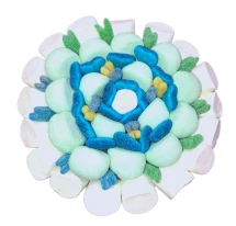 Солодкий Букет «Світло» - вага 1 кг, оригінальний подарунковий букет з мармеладу та маршмелоу, Різнокольоровий (1104)